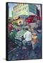 Chinese Vegetable Stall, 2000-Hector McDonnell-Framed Stretched Canvas