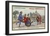 Chinese Vehicles - Women Travelling by Wheelbarrow-null-Framed Giclee Print