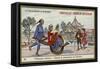 Chinese Vehicles - Women Travelling by Wheelbarrow-null-Framed Stretched Canvas