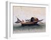 Chinese Vessel, Painting on Silk, 19th Century-null-Framed Giclee Print