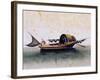 Chinese Vessel, Painting on Silk, 19th Century-null-Framed Giclee Print