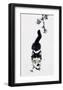 Chinese Walking Cat-null-Framed Art Print