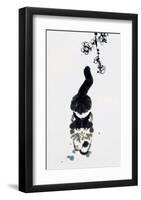 Chinese Walking Cat-null-Framed Art Print