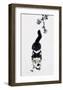 Chinese Walking Cat-null-Framed Art Print