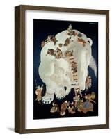 Chinese Washing a White Elephant, Gift Cover, 1800-50-null-Framed Giclee Print