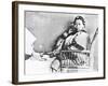 Chinese Woman Showing Her Uncovered Bound Foot Near an European Foot-John Thomson-Framed Giclee Print