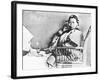 Chinese Woman Showing Her Uncovered Bound Foot Near an European Foot-John Thomson-Framed Giclee Print