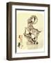 Chinese Word Mean Happy Goat Year, 2015 is Year of the Goat-kenny001-Framed Photographic Print