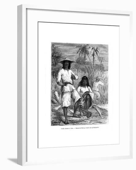 Chinese Workers, Cuba, 19th Century-Pelcoq-Framed Giclee Print