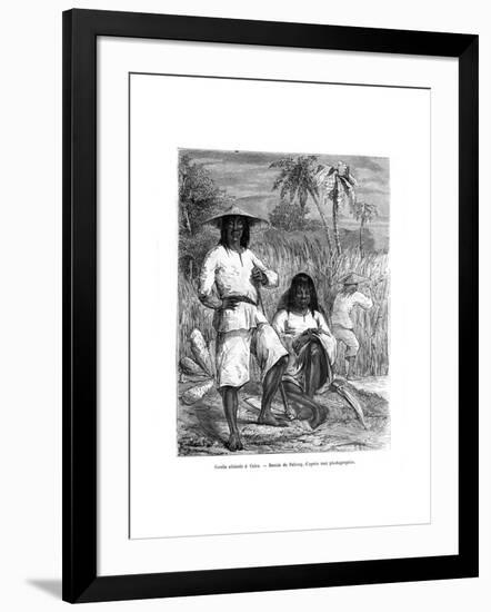 Chinese Workers, Cuba, 19th Century-Pelcoq-Framed Giclee Print