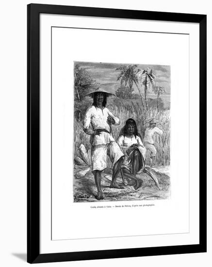 Chinese Workers, Cuba, 19th Century-Pelcoq-Framed Giclee Print