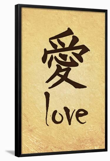 Chinese Writing (Love)-null-Framed Poster