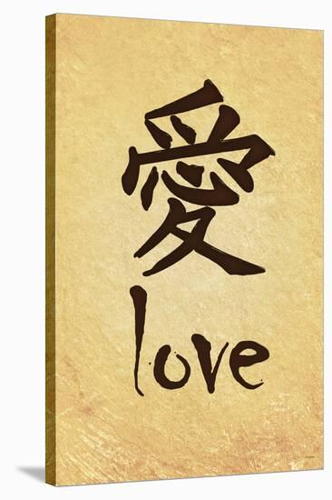 Chinese Writing (Love)-null-Stretched Canvas