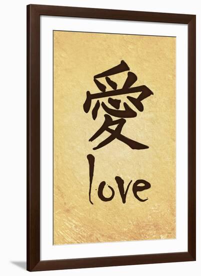 Chinese Writing (Love)-null-Framed Art Print