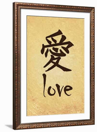 Chinese Writing (Love)-null-Framed Art Print