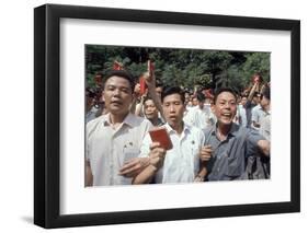 Chinese Youth Protesting Economic Conditions in Hong Kong, 1967-Co Rentmeester-Framed Photographic Print