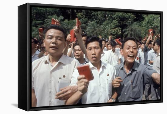 Chinese Youth Protesting Economic Conditions in Hong Kong, 1967-Co Rentmeester-Framed Stretched Canvas