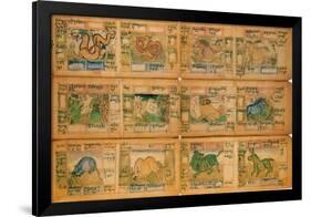 Chinese Zodiac, 18th century-Science Source-Framed Giclee Print