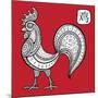 Chinese Zodiac. Animal Astrological Sign. Cock.-Katyau-Mounted Art Print