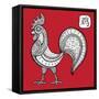 Chinese Zodiac. Animal Astrological Sign. Cock.-Katyau-Framed Stretched Canvas