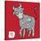 Chinese Zodiac. Animal Astrological Sign. Cow.-Katyau-Stretched Canvas