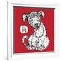 Chinese Zodiac. Animal Astrological Sign. Dog.-Katyau-Framed Art Print