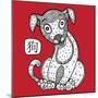 Chinese Zodiac. Animal Astrological Sign. Dog.-Katyau-Mounted Art Print