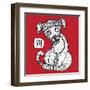 Chinese Zodiac. Animal Astrological Sign. Dog.-Katyau-Framed Art Print