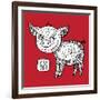 Chinese Zodiac. Animal Astrological Sign. Pig.-Katyau-Framed Art Print