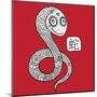 Chinese Zodiac. Animal Astrological Sign. Snake.-Katyau-Mounted Art Print