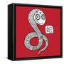 Chinese Zodiac. Animal Astrological Sign. Snake.-Katyau-Framed Stretched Canvas