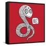 Chinese Zodiac. Animal Astrological Sign. Snake.-Katyau-Framed Stretched Canvas