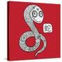 Chinese Zodiac. Animal Astrological Sign. Snake.-Katyau-Stretched Canvas