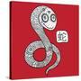 Chinese Zodiac. Animal Astrological Sign. Snake.-Katyau-Stretched Canvas