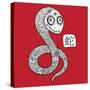 Chinese Zodiac. Animal Astrological Sign. Snake.-Katyau-Stretched Canvas