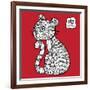 Chinese Zodiac. Animal Astrological Sign. Tiger.-Katyau-Framed Art Print