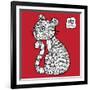 Chinese Zodiac. Animal Astrological Sign. Tiger.-Katyau-Framed Art Print