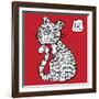 Chinese Zodiac. Animal Astrological Sign. Tiger.-Katyau-Framed Art Print