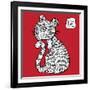 Chinese Zodiac. Animal Astrological Sign. Tiger.-Katyau-Framed Art Print