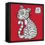 Chinese Zodiac. Animal Astrological Sign. Tiger.-Katyau-Framed Stretched Canvas