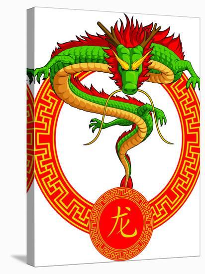 Chinese Zodiac Animal - Dragon-BluezAce-Stretched Canvas
