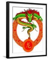 Chinese Zodiac Animal - Dragon-BluezAce-Framed Premium Photographic Print