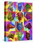 Chinese Zodiac Pop Art-Howie Green-Stretched Canvas