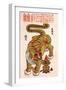 Chinese Zodiac Sign of the Tiger-null-Framed Giclee Print