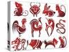 Chinese Zodiac Signs-worksart-Stretched Canvas