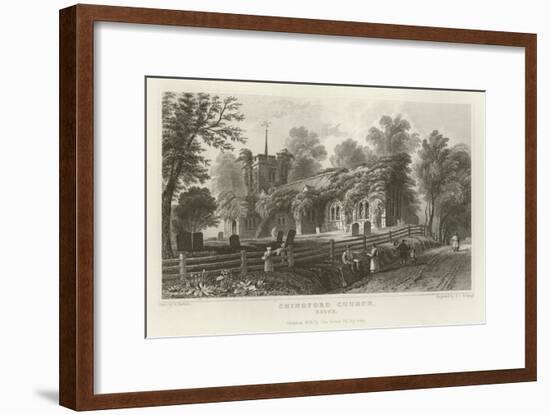 Chingford Church, Essex-William Henry Bartlett-Framed Giclee Print