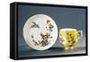 Chinoiserie Decorated Cup and Saucer, 1735-null-Framed Stretched Canvas