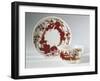 Chinoiserie Decorated Cup and Saucer, Porcelain, 1760-1765-null-Framed Giclee Print