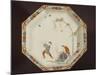 Chinoiserie Decorated Plate, Hard Porcelain Polychrome-null-Mounted Giclee Print