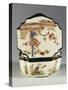 Chinoiserie Decorated Snuffbox Depicting People and Hedge Motifs, Ca 1740, China-null-Stretched Canvas